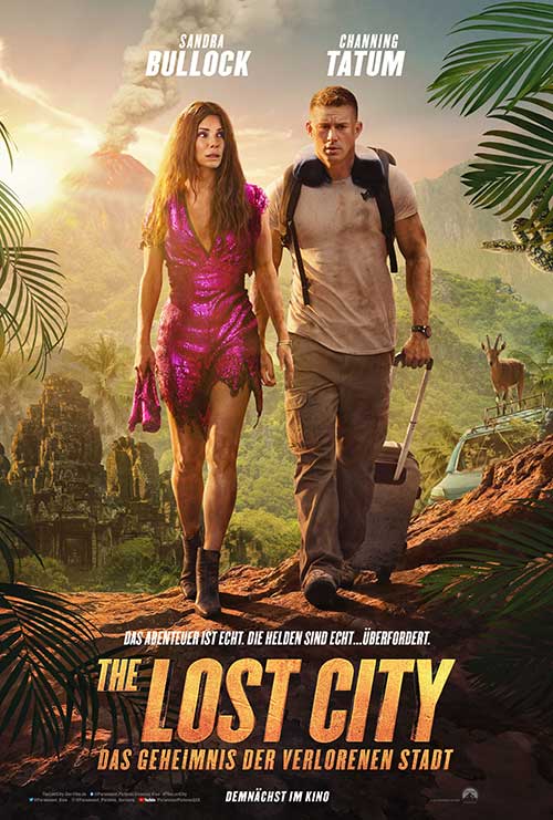 THE LOST CITY – Das Geheimnis der verlorenen Stadt Film 2022 Kino Plakat