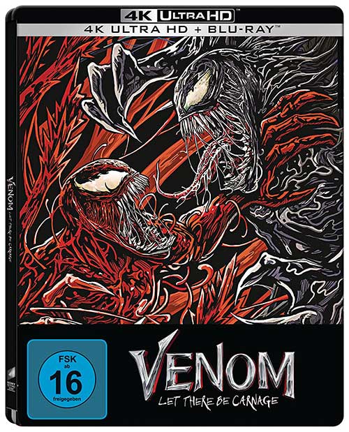 VENOM: LET THERE BE CARNAGE Film 2021 4k UHD Limited Steelbook Edition Blu-ray Cover shop kaufen