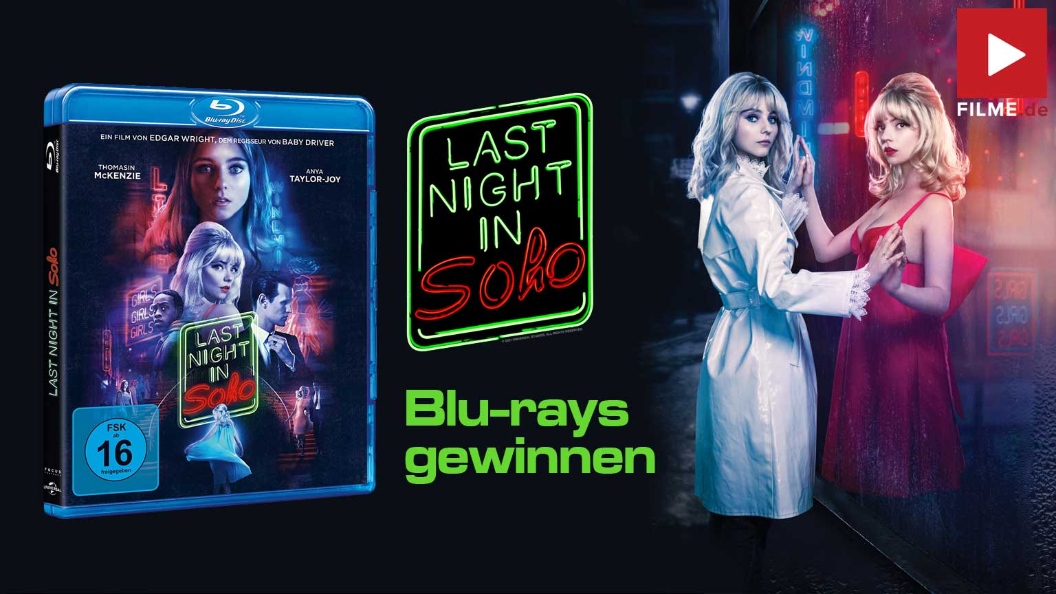 Last Night in Soho Film Blu-ray DVD Gewinnspiel gewinnen Artikelbild