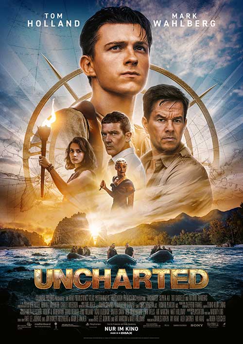 UNCHARTED Film 2022 Kino Plakat