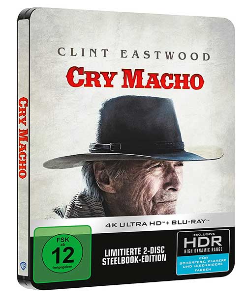 Cry Macho Film 2021 Blu-ray Steelbook 4K UHD Cover shop kaufen
