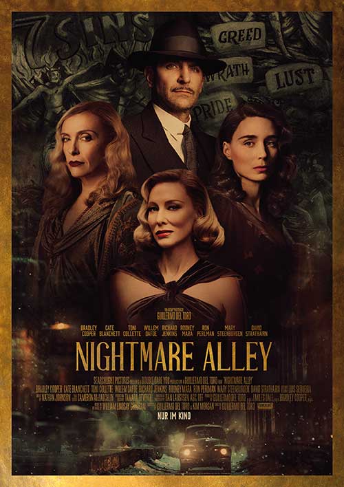 NIGHTMARE ALLEY Film 2022 Kino Plakat