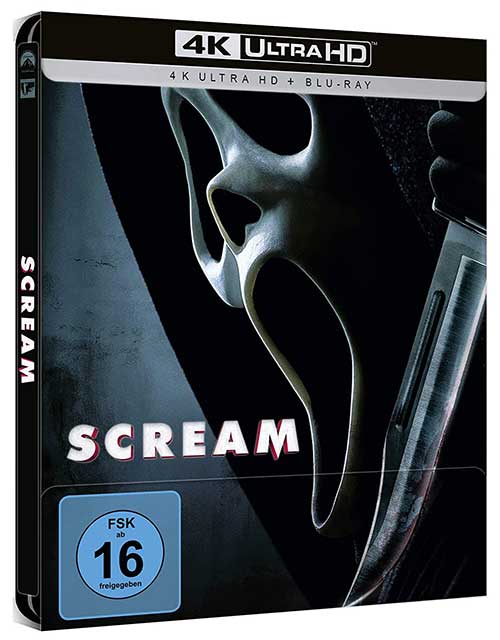SCREAM Film 2021 Blu-ray 4K UHD Steelbook Cover shop kaufen