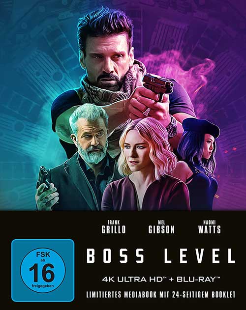 Boss Level Film 2021 Blu-ay 4K UHD Mediabook Cover shop kaufen