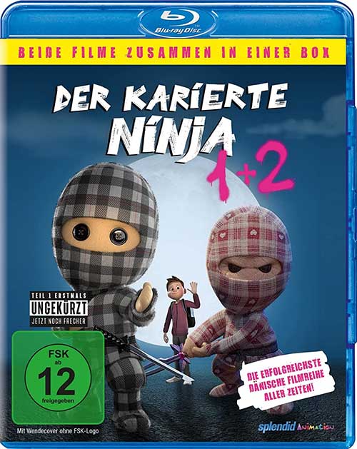 Der karierte Ninja 1 & 2 Film Doppelbox Blu-ray Cover