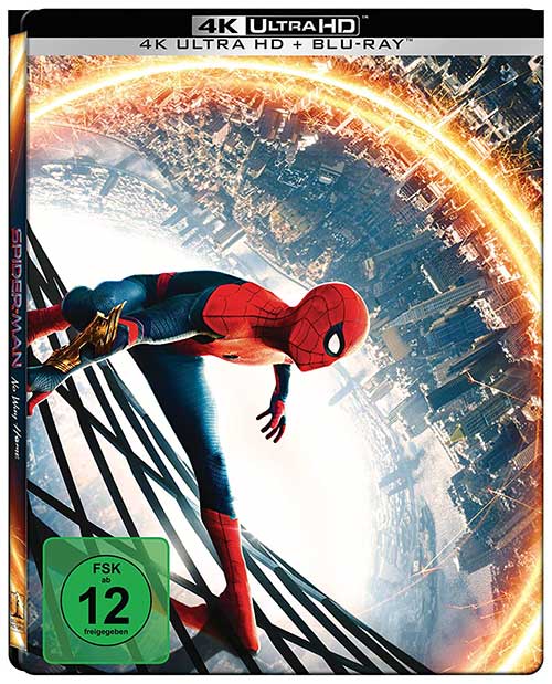 SPIDER-MAN: NO WAY HOME Film 2021 Trailer Blu-ray 4K UHD Steelbook Cover shop kaufen