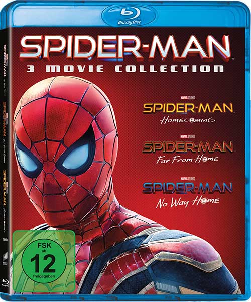 Spider-Man - Homecoming, Far From Home, No Way Home - HOME BUNDLE [Blu-ray] Cover shop kaufen