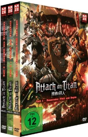 Attack on Titan - Anime Movie - Trilogie - Gesamtausgabe - ohne Schuber  [DVDs]