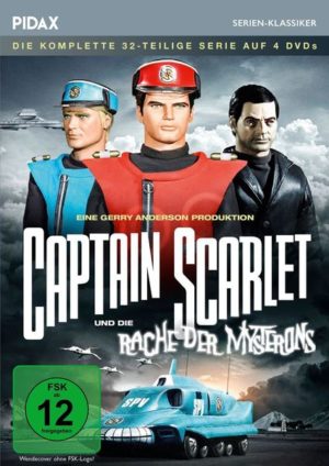 Captain Scarlet und die Rache der Mysterons - Komplettbox / Die komplette 32-teilige Science-Fiction-Serie (Pidax Serien-Klassiker)  [4 DVDs]