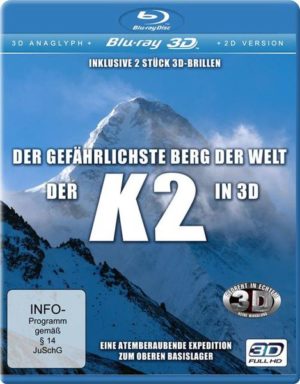 Der gefährlichste Berg der Welt - Der K2 in 3D  (inkl. 2D/anaglyphe 3D-Version) (+ 2 3D-Brillen)