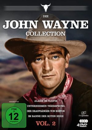 Die John Wayne Collection - Vol. 2 (Alarm im Pazifik / Unternehmen Tigersprung / Der Draufgänger von Boston / Im Banne der roten Hexe)  [4 DVDs]