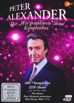 Die Peter Alexander 'Wir gratulieren' Show - Komplettbox (Alle 7 ZDF-Shows plus Disneys Welt) - Fernsehjuwelen  [4 DVDs]