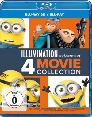 Ich - Einfach unverbesserlich 1-3 & Minions  (+ 4 Blu-ray 2D) [4 BR3D]