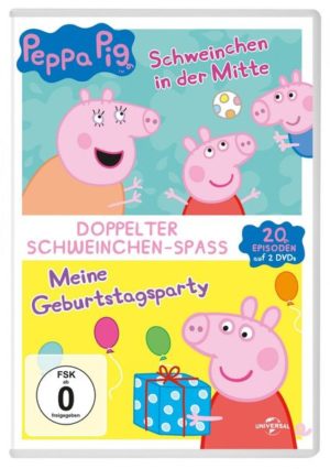 Peppa Pig Doppelpack - Schweinchen in der Mitte & Meine Geburtstagsparty  [2 DVDs]