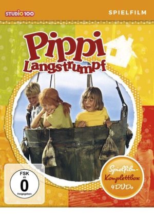 Pippi Langstrumpf - Spielfilm-Komplettbox  (Softbox)  [4 DVDs]