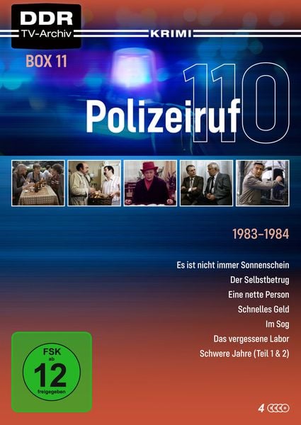 Polizeiruf 110 - Box 11 (DDR TV-Archiv) mit Sammelrücken  [4 DVDs]