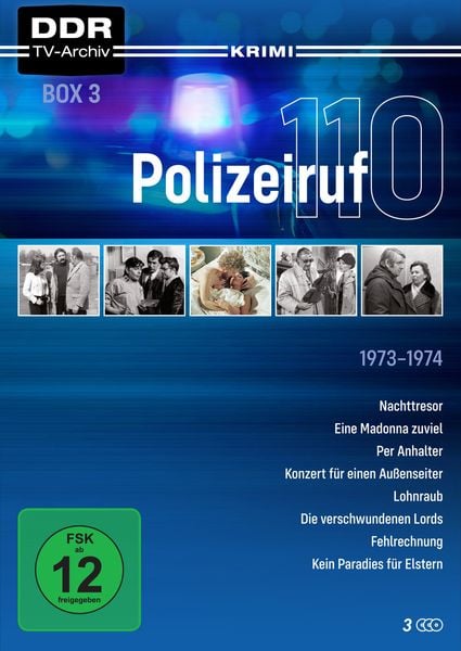 Polizeiruf 110 - Box 3 (DDR TV-Archiv)  3 DVDs mit Sammelrrücken