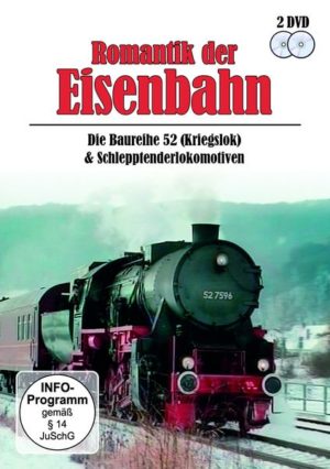 Romantik der Eisenbahn - Baureihe 52 (Kriegslok) & Schlepptenderlokomotiven  [2 DVDs]