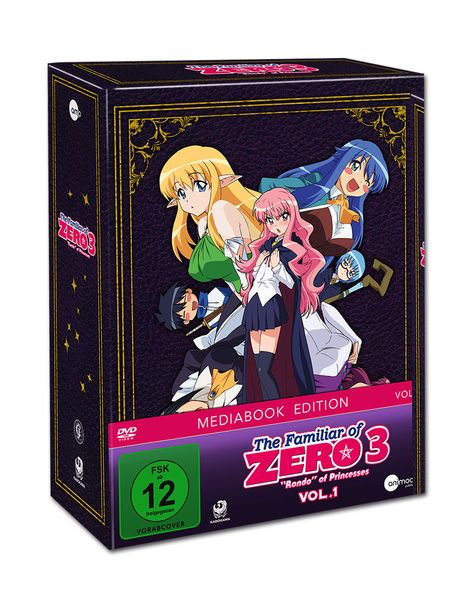The Familiar of Zero 3: 'Rondo' of Princesses (Staffel 3) - Vol. 1 - Limited Mediabook Edition (mit Sammelschuber und exklusiven Extras)