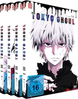 Tokyo Ghoul - Staffel 1 - Gesamtausgabe - Bundle - Vol. 1-4 - [4 DVDs]
