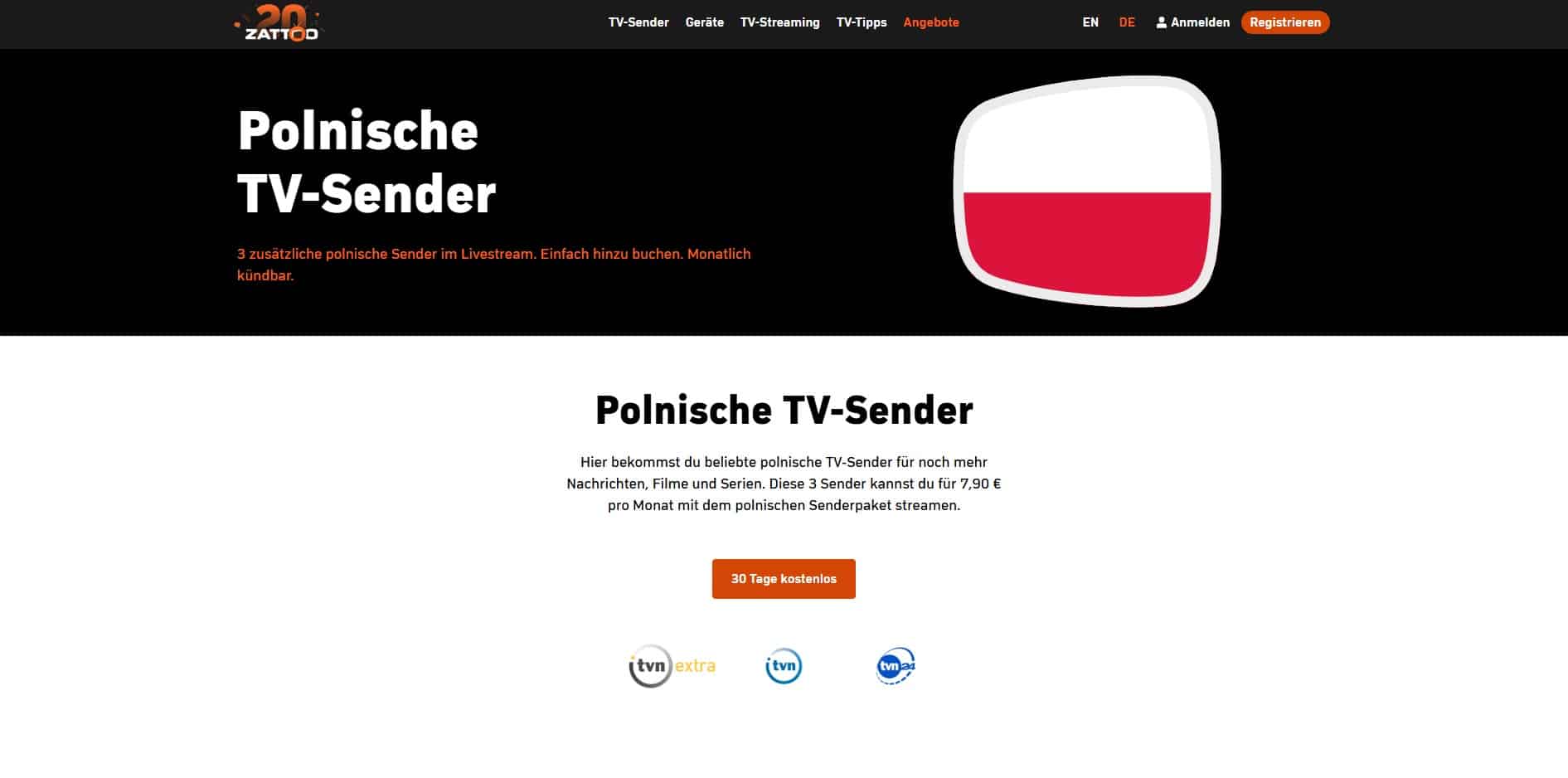 So kannst du polnische Sender auf Zattoo sehen